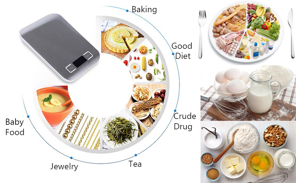 digital kitchen scale weight food baking scale