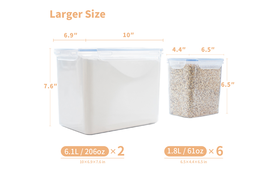 Containers for Food Organizing Cereal Containers Freezer Microwave dishwasher leak-proof fresh