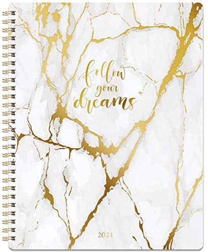 2021 Planner - Weekly & Monthly Planner 8" x 10", Jan 2021-Dec 2021, Flexible Cover, to-Do List, Twin-Wire Binding