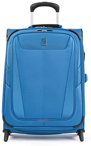 Travelpro Maxlite 5-Softside Lightweight Expandable Upright Luggage, Azure Blue, Carry-On 20-Inch