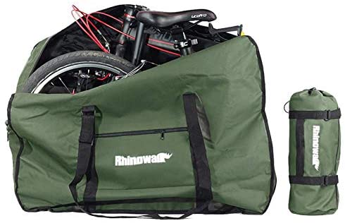 CamGo 20 Inch Folding Bike Bag - Waterproof Bicycle Travel Case Outdoors Bike Transport Bag for Cars Train Air Travel