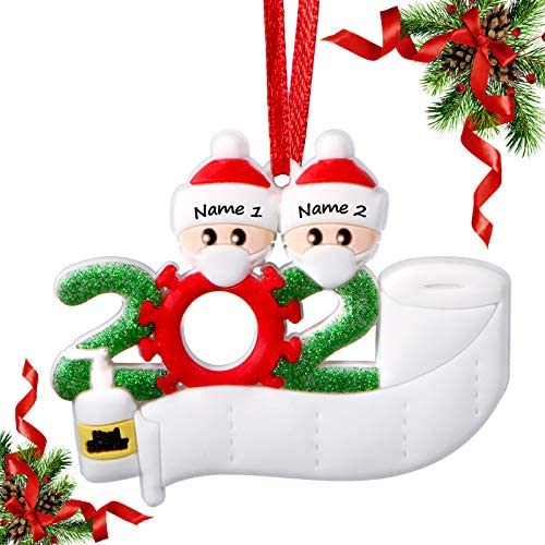 2020 Ornament, Decor Kit Mask Ornament, Christmas Ornaments 2020 (2 Family)