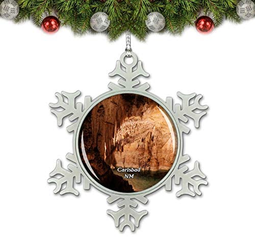 Umsufa Carlsbad Caverns New Mexico USA Christmas Ornament Tree Decoration Crystal Metal Souvenir Gift