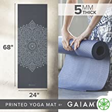 Gaiam Yoga Mat - 5mm Thick