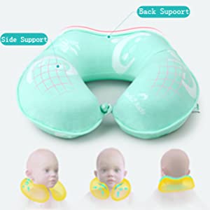  RESTCLOUD Kids Travel Neck Pillow for Airplane, Head and Neck Support for Kids Age 3 to 10