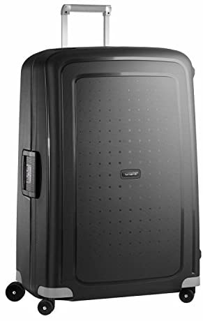 Samsonite S'Cure Hardside Luggage with Spinner Wheels, Black, Checked-Large 30-Inch