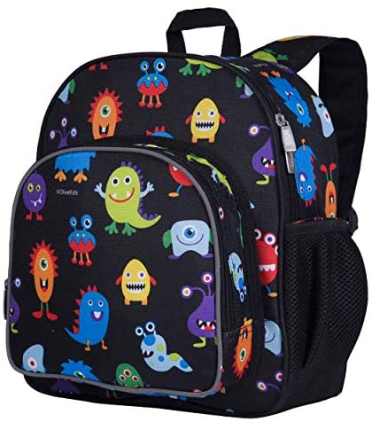 Wildkin Backpack for Toddlers, Boys and Girls Ideal for Daycare, Preschool and Kindergarten, Perfect Size for School and Travel, Mom's Choice Award Winner, Monsters