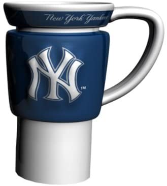 MLB New York Yankees Boelter 16 Ounce Sculpted Travel Mug