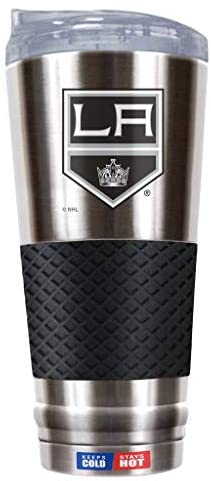 Los Angeles Kings 24oz Stainless Steel Double Wall NHL Travel Mug w/Silicone Grip