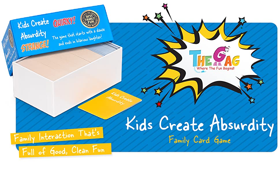 Kids Create Absurdity Family Card Game Family Interaction That's Full of Good, Clean Fun